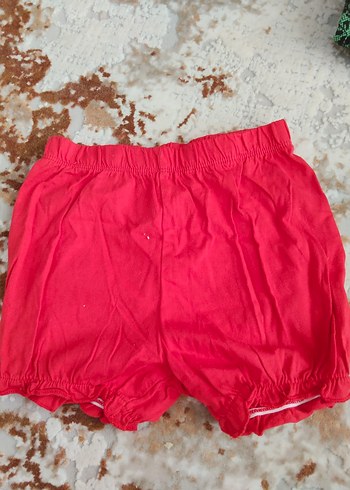 Kız Çocuk Kırmızı Fırfırlı Şort - Görsel 2