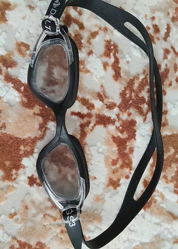 Kemerli Siyah Minimalist Yüzücü Gözlüğü - Görsel 2