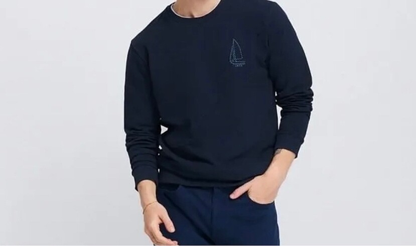 Erkek lacivert sweatshirt