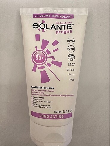 Solente hamile güneş kremi 150ml