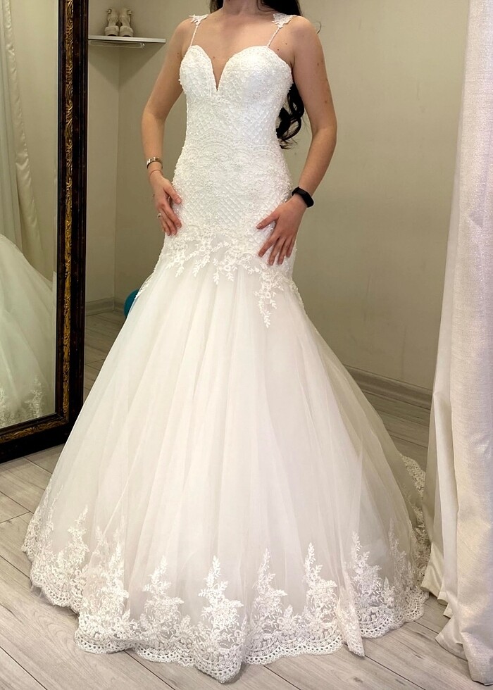 Özel dikim gelinlik 36-38 beden ayarlanıyor - Görsel 2