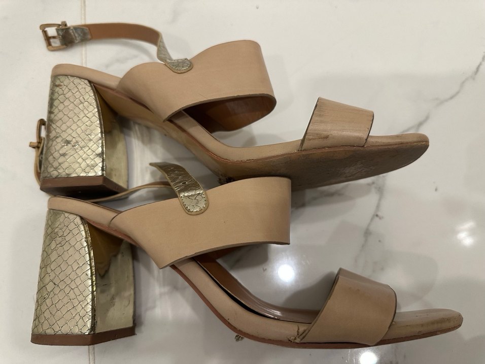 Derimod Bej Kadın Dolgu Topuklu Sandalet - Görsel 2