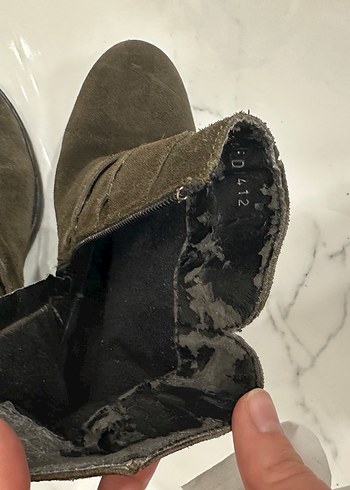 Derimod Süet Tokalı Kahverengi Biker Kadın Bot - Görsel 3