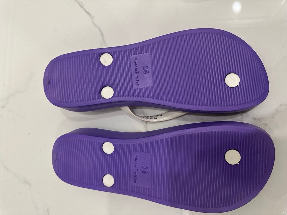 Mor Kadın Dolgu Topuk Terlik - Görsel 2