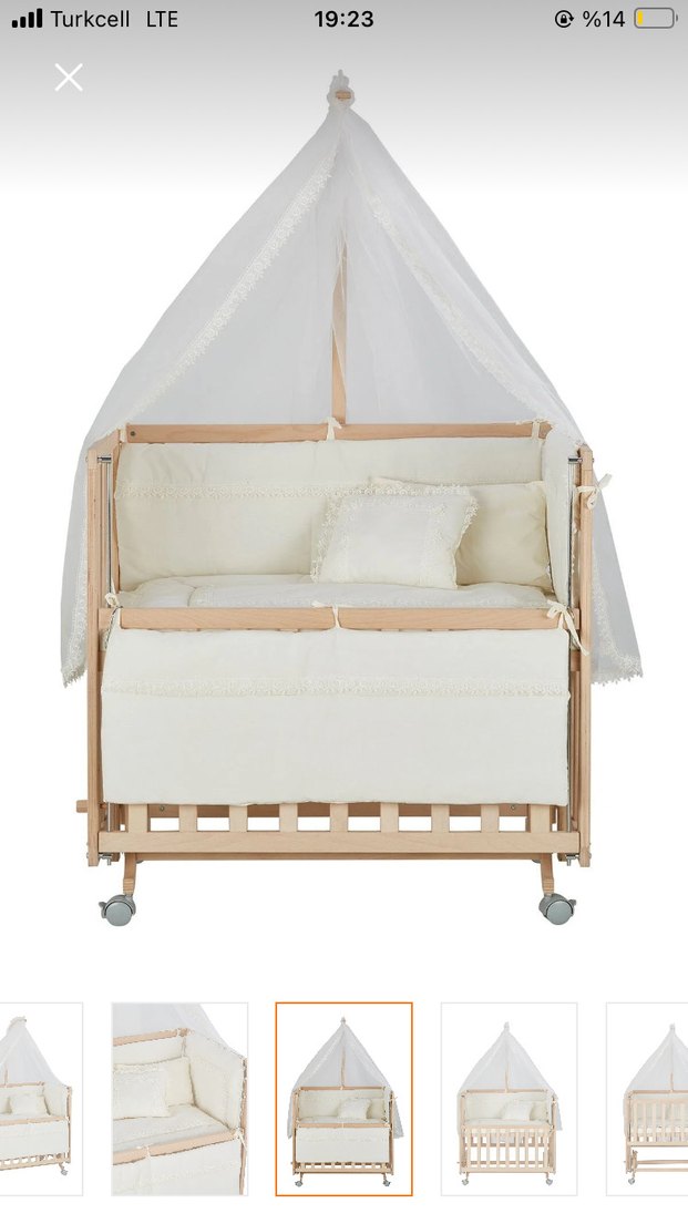 Anne yanı Bebek Beşiği - Görsel 2