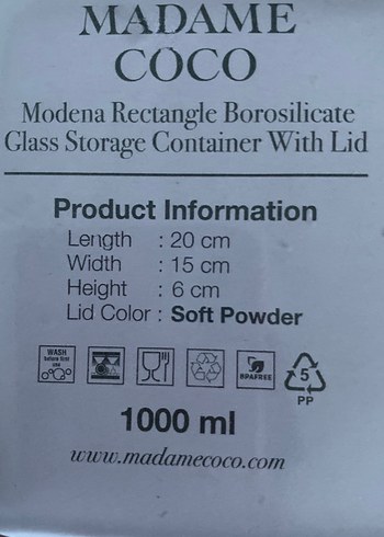 Madame Coco Beyaz Saklama Kabı Seti - Görsel 2