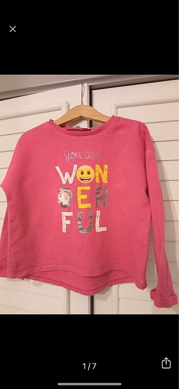 Kız çocuk Sweatshirt / Pembe Sweatshirt