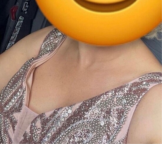 l Beden altın Renk Lüks Abiye Elbise / Gece Elbisesi / Taşı Abiye