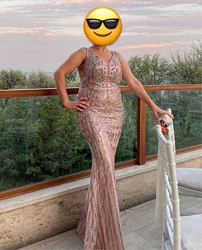 Lüks Abiye Elbise / Gece Elbisesi / Taşı Abiye
