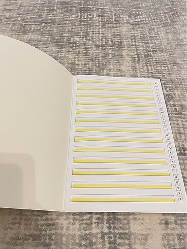 Beden Renk 1. Sınıf defteri / Çizgili defter