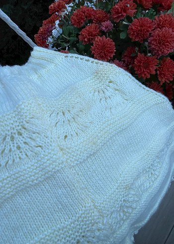 Kız çocuk Hırka / Kız Çocuk Panço / El Örgüsü - Görsel 6