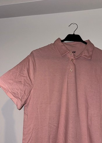 Pembe  Polo Yaka Kadın Tişört - Görsel 2