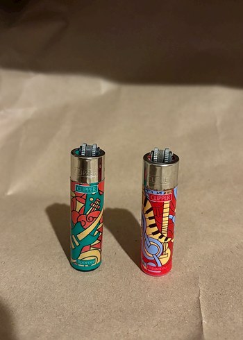 Müzik Temalı Renkli Clipper Çakmak Seti - Görsel 2