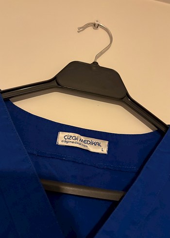 Saks Mavisi Scrubs Üst - Görsel 4