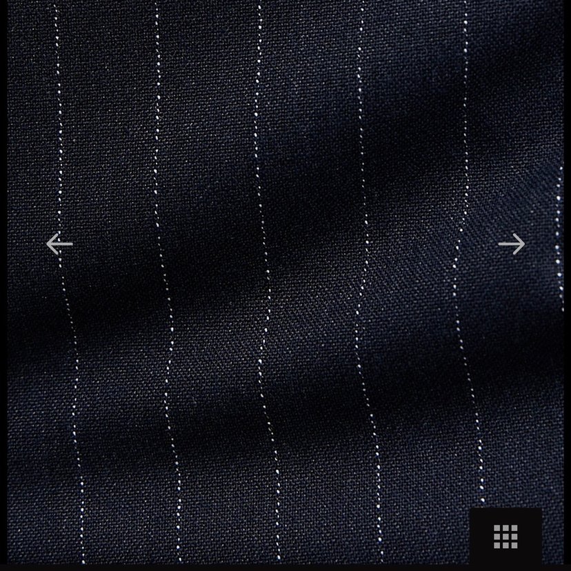 Lacivert Çizgili Kadın Kumaş Pantolon - Görsel 5