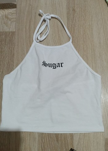 Beyaz Straplez Mini Kadın Atlet