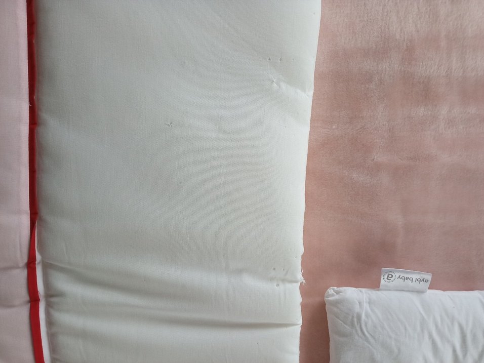 Nakışlı Pembe Bebek Uyku Minderi - Görsel 2