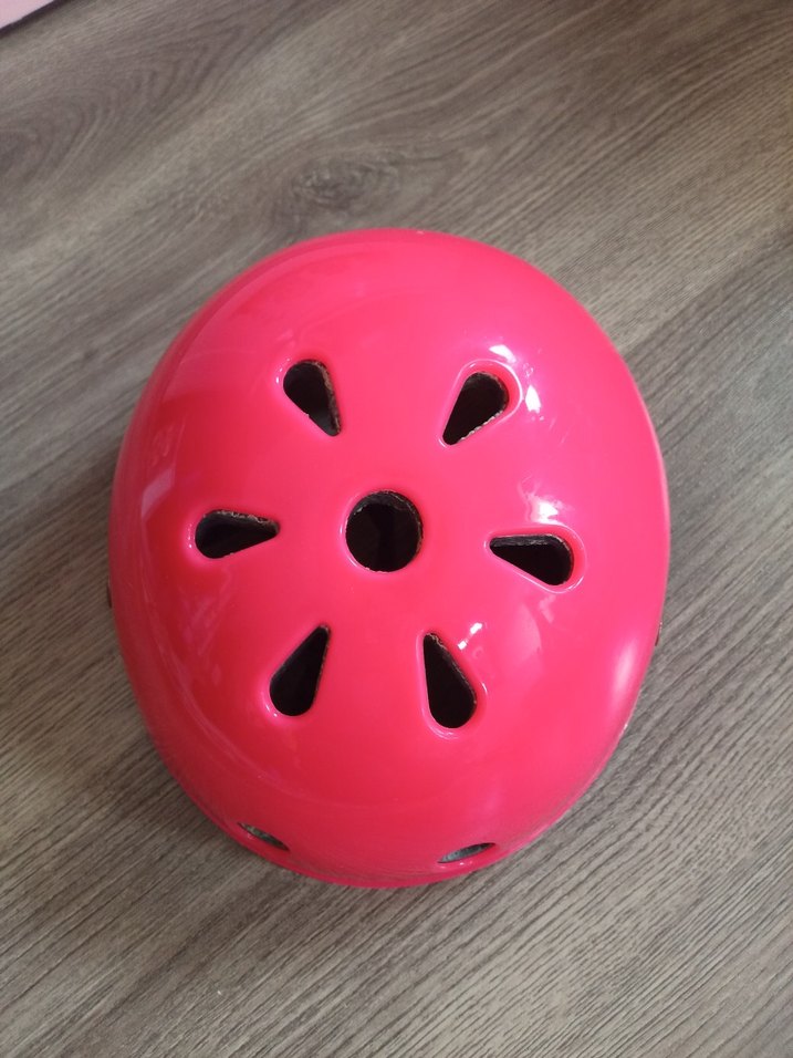 Pembe Renkli Motosiklet Kaskı Velcro Bantlı - Görsel 2