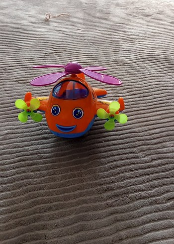 Renkli Turuncu Oyuncak Helikopter - Görsel 2