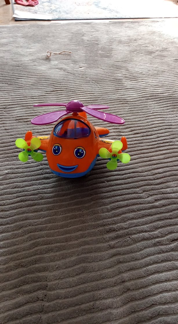 Renkli Turuncu Oyuncak Helikopter - Görsel 2