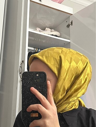 Abentiny Sarı jakar eşarp