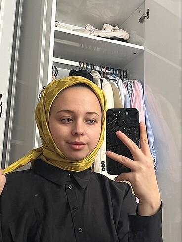  Beden Sarı jakar eşarp