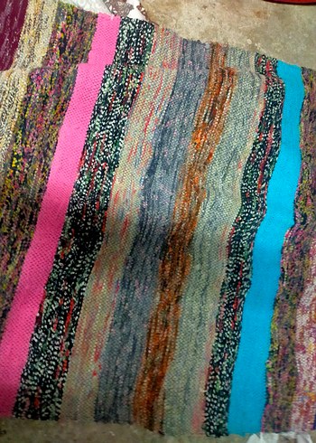 Beden Renkli Bohem Desenli el dokuma kilim