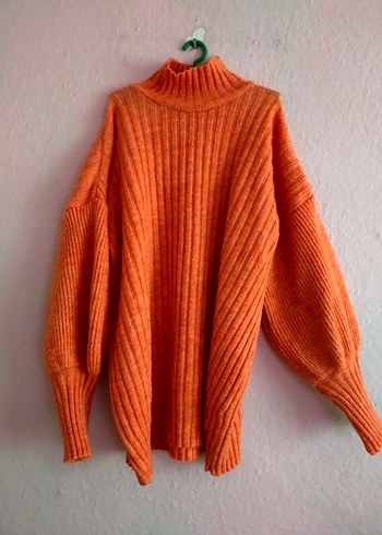 gri Kadın Boğazlı Triko Kazak - Görsel 9