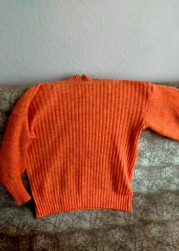 gri Kadın Boğazlı Triko Kazak - Görsel 6