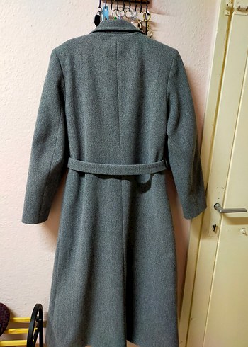 Gri Kuşaklı Uzun Kaban - Görsel 3