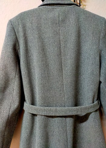 Gri Kuşaklı Uzun Kaban - Görsel 4