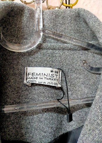 Gri Kuşaklı Uzun Kaban - Görsel 5