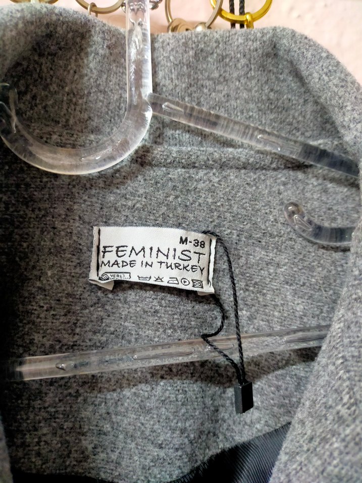 Gri Kuşaklı Uzun Kaban - Görsel 5