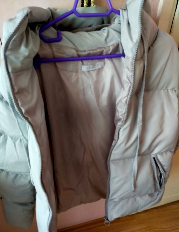 Düğmeli Gri Kadın Kışlık Mont - Görsel 4