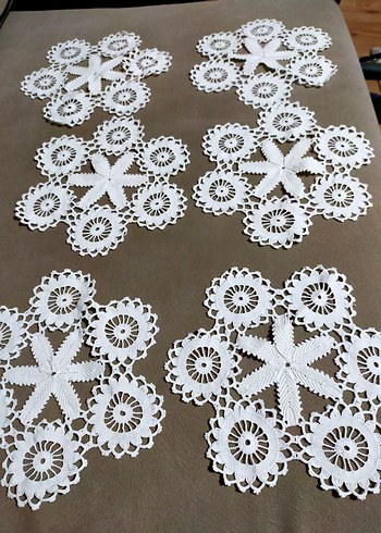 Beyaz Bohem El İşi Dantel Örtü - Görsel 2