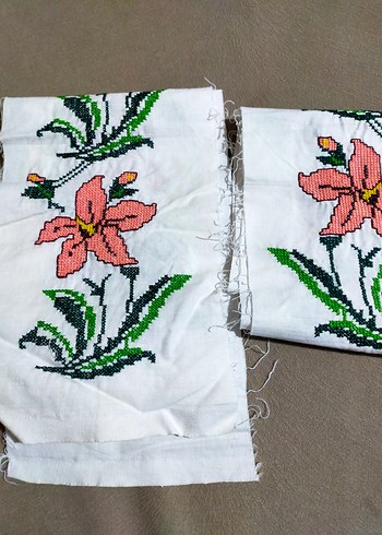 Çiçekli Bohem Nakış İşlemeli Kumaş - Görsel 2