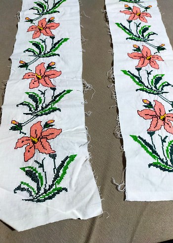 Çiçekli Bohem Nakış İşlemeli Kumaş - Görsel 6