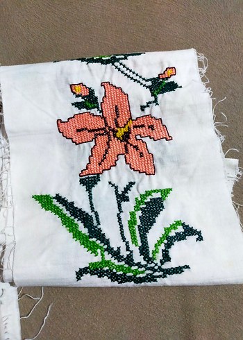 Çiçekli Bohem Nakış İşlemeli Kumaş - Görsel 7