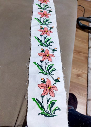 Çiçekli Bohem Nakış İşlemeli Kumaş - Görsel 8