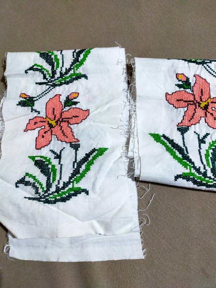 Çiçekli Bohem Nakış İşlemeli Kumaş - Görsel 2