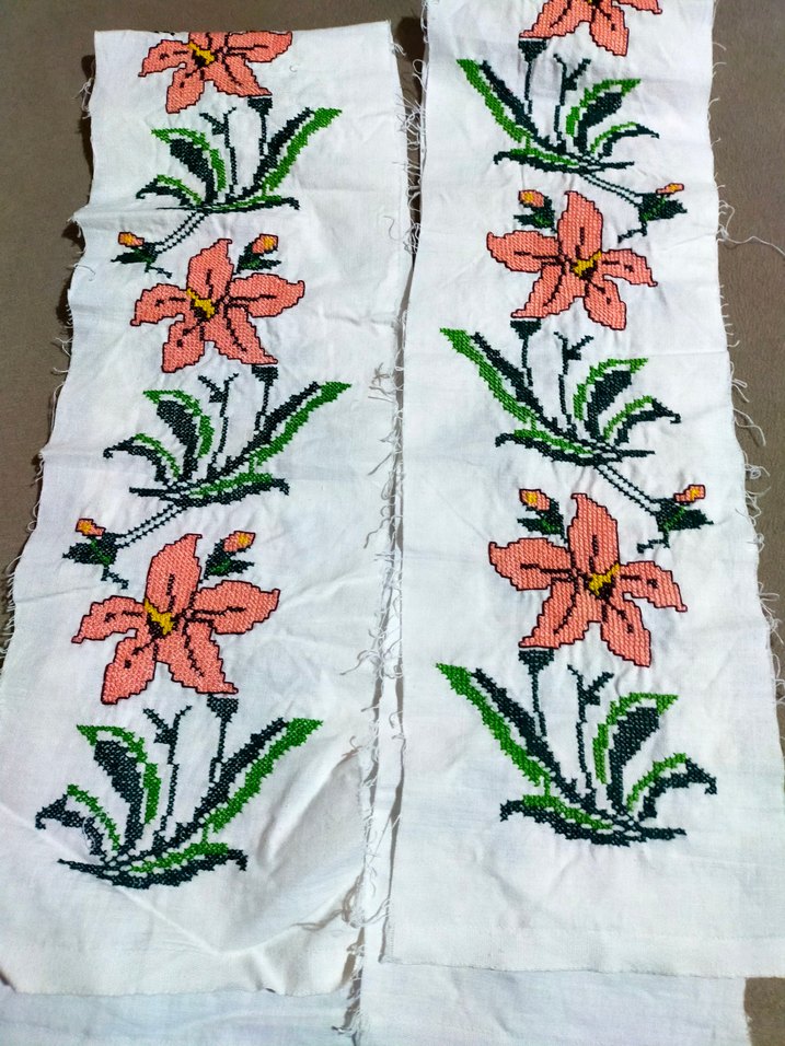 Çiçekli Bohem Nakış İşlemeli Kumaş - Görsel 5