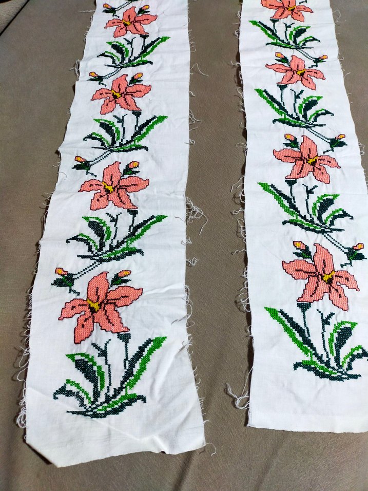 Çiçekli Bohem Nakış İşlemeli Kumaş - Görsel 3