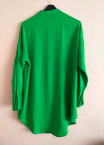 Yeşil Pilili Uzun Kollu Gömlek - Görsel 2