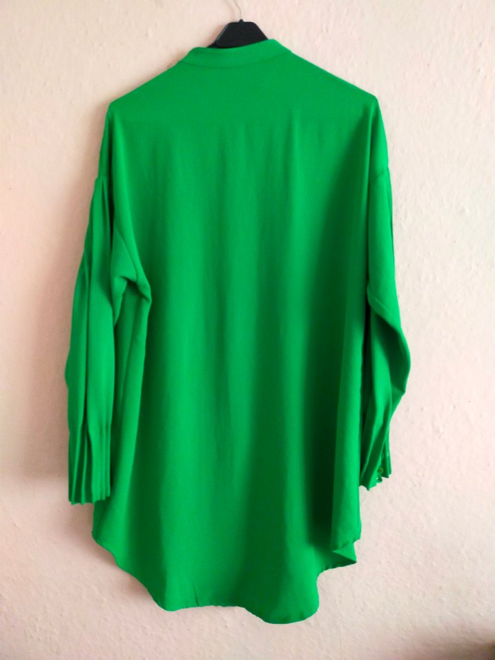 Yeşil Pilili Uzun Kollu Gömlek - Görsel 2