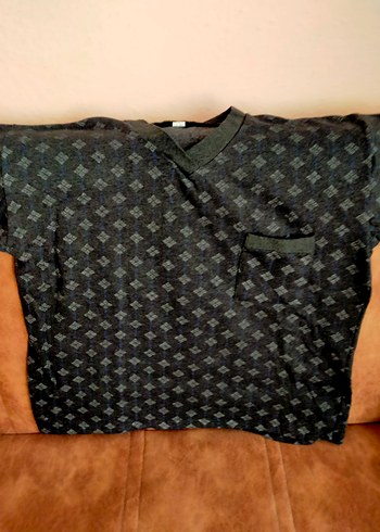 Erkek Kısa Kollu V Yakalı Desenli Pijama Takımı - Görsel 6