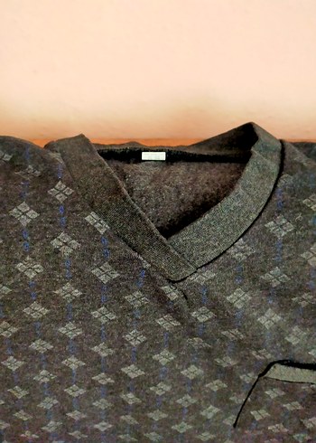 Erkek Kısa Kollu V Yakalı Desenli Pijama Takımı - Görsel 4