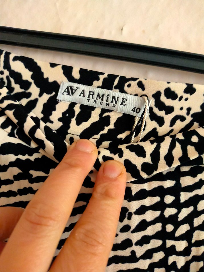 Zebra Desenli Uzun Piliseli Kadın Etek - Görsel 3