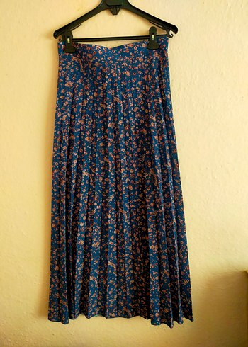 Bohem Stil Pileli Uzun Kadın Etek - Görsel 2