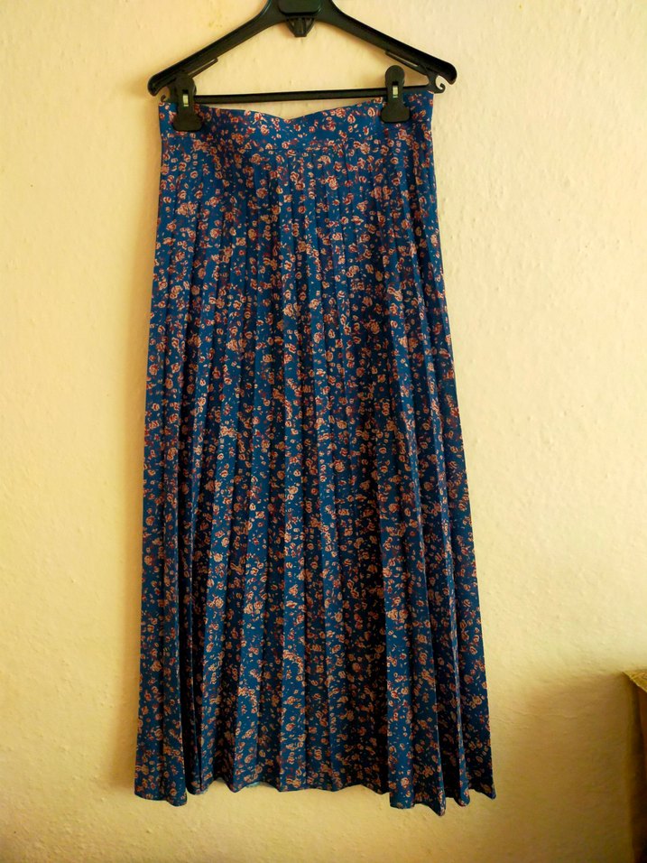 Bohem Stil Pileli Uzun Kadın Etek - Görsel 2