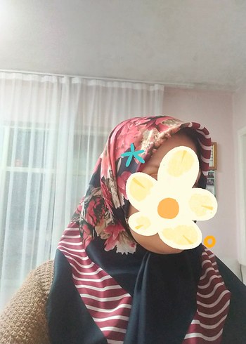 Çiçek Desenli Çok Renkli Kadın Fular - Görsel 11